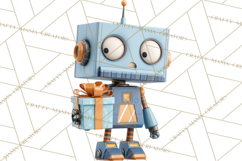Christmas Robot Clipart PNG, Fun Christmas Png Product Image 5