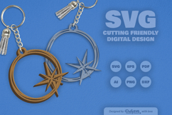 Christmas Round Keychain SVG Product Image 2