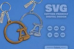 Christmas Round Keychain SVG Product Image 2