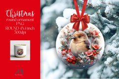 Christmas Round Ornament Sublimation PNG Product Image 1