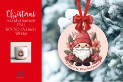 Christmas Round Ornament Sublimation PNG Product Image 1