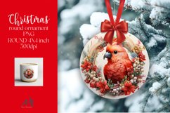 Christmas Round Ornament Sublimation PNG Product Image 1