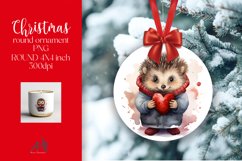 Christmas Round Ornament Sublimation PNG Product Image 1