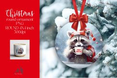 Christmas Round Ornament Sublimation PNG Product Image 1