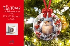 Christmas Round Ornament Sublimation PNG Product Image 1