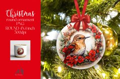 Christmas Round Ornament Sublimation PNG Product Image 1