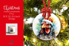 Christmas Round Ornament Sublimation PNG Product Image 1