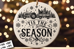Christmas Round Ornament SVG Design, Christmas SVG Product Image 2