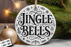 Christmas Round Ornament SVG Design, Christmas SVG Product Image 2
