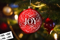 Christmas Round Ornament SVG Design, Christmas SVG Product Image 3