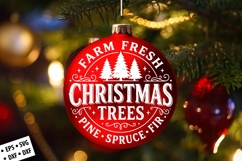Christmas Round Ornament SVG Design, Christmas SVG Product Image 3