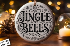 Christmas Round Ornament SVG Design, Christmas SVG Product Image 1