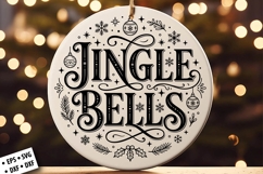 Christmas Round Ornament SVG Design, Christmas SVG Product Image 4
