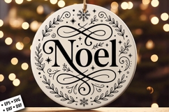 Christmas Round Ornament SVG Design, Christmas SVG Product Image 4