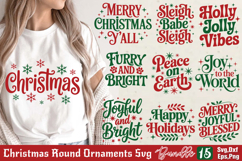 Christmas Round Ornaments SVG Bundle Product Image 1