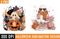 Halloween Boo Ghost Sublimation Design,Halloween Clipart png Product Image 1