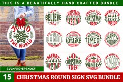 Christmas Round Sign Bundle | Christmas Sign Bundle Svg File Product Image 1