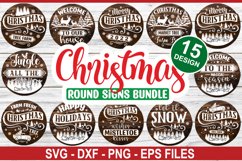 Christmas Round Signs Bundle - High-Quality Cut Files Product Image 1