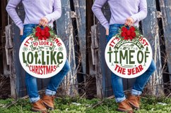 Christmas Round Sign Bundle | Christmas Sign Bundle Svg File Product Image 2