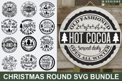 Christmas Round Sign SVG Bundle - Christmas Design Product Image 1