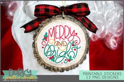 Christmas Round Sayings Small Business Sticker Bundle Product Image 3