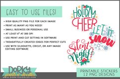 Christmas Round Sayings Small Business Sticker Bundle Product Image 4