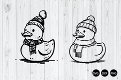 Christmas Rubber Duck SVG, Duck SVG, Animal SVG Product Image 1