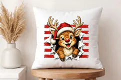 Christmas Rudolph Reindeer PNG - Cute Holiday Shirt Art Product Image 4