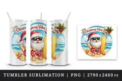 Christmas Santa tumbler, mug wrap, clipart sublimation png Product Image 4