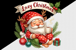 Christmas Santa tumbler, mug wrap, clipart sublimation png Product Image 2