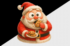 Christmas Santa tumbler, mug wrap, clipart sublimation png Product Image 2