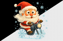Christmas Santa tumbler, mug wrap, clipart sublimation png Product Image 2