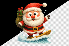 Christmas Santa tumbler, mug wrap, clipart sublimation png Product Image 2