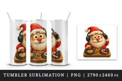 Christmas Santa tumbler, mug wrap, clipart sublimation png Product Image 4