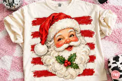 Christmas Santa Brushstroke Clipart PNG Product Image 1