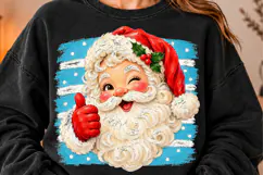 Christmas Santa Brushstroke Clipart PNG Product Image 2