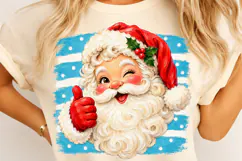 Christmas Santa Brushstroke Clipart PNG Product Image 4