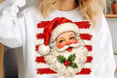 Christmas Santa Brushstroke Clipart PNG Product Image 5