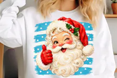 Christmas Santa Brushstroke Clipart PNG Product Image 5