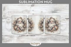Christmas Pastel Santa Claus v1 Mug Wrap Sublimation Product Image 1