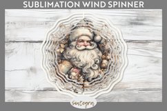 Christmas Pastel Santa Claus v1 Wind Spinner Sublimation Product Image 1