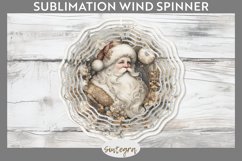 Christmas Pastel Santa Claus v2 Wind Spinner Sublimation Product Image 1