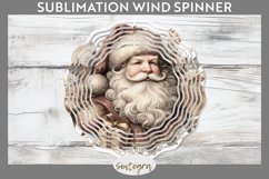 Christmas Pastel Santa Claus v3 Wind Spinner Sublimation Product Image 1
