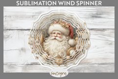 Christmas Pastel Santa Claus v4 Wind Spinner Sublimation Product Image 1