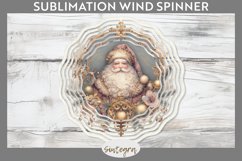 Christmas Pastel Santa Claus v5 Wind Spinner Sublimation Product Image 1