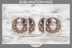 Christmas Pastel Santa Claus v6 Mug Wrap Sublimation Product Image 1