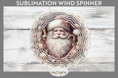 Christmas Pastel Santa Claus v6 Wind Spinner Sublimation Product Image 1