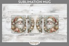 Christmas Pastel Santa Claus v7 Mug Wrap Sublimation Product Image 1