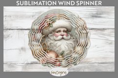 Christmas Pastel Santa Claus v7 Wind Spinner Sublimation Product Image 1