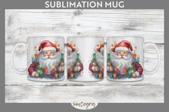 Christmas Santa Claus Entangled Mug Wrap Sublimation Product Image 1